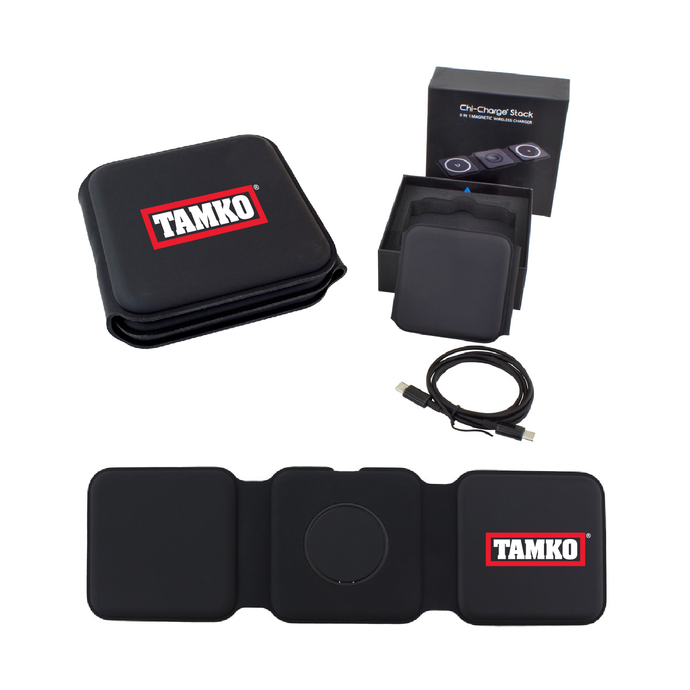 Chi-Charge Stack Foldable 3-in-1 Fast Charge Mat