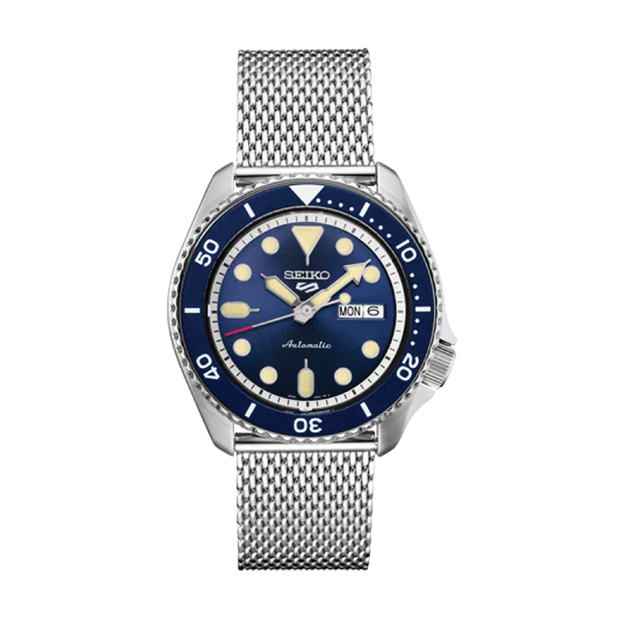 Seiko Mens 5 Sports SS Blue Dial