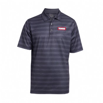 Pebble Beach Printed Pindot Stripe Polo