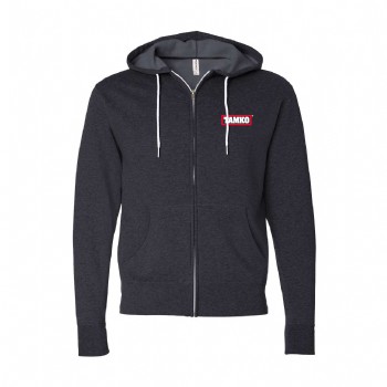 Independent Trading Lightweight Full-Zip Hooded Sweatshirt